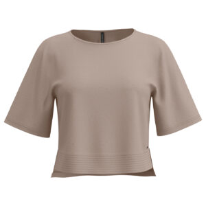 Blusa Em Malha Crepe Com Mangas Curtas - Imagem 1